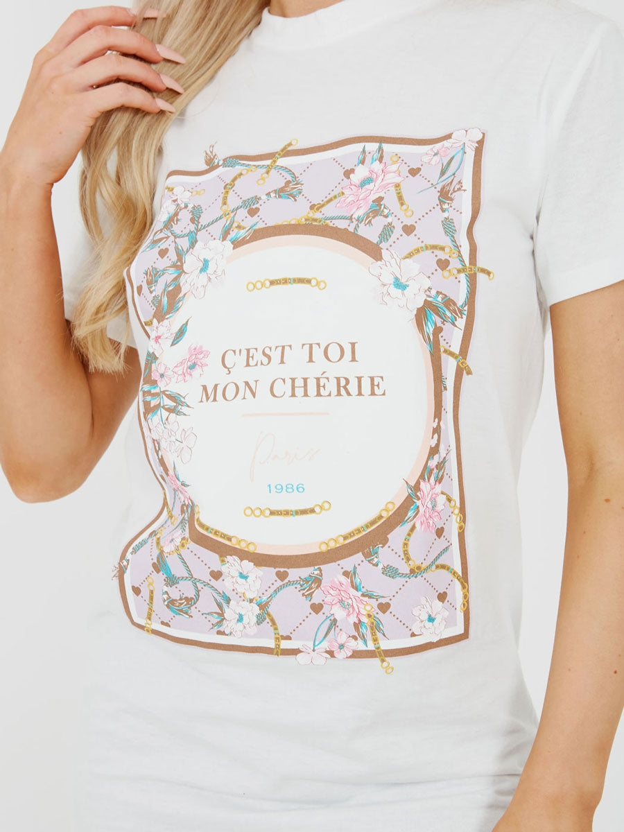 C'est Toi Graphic Printed T-Shirt