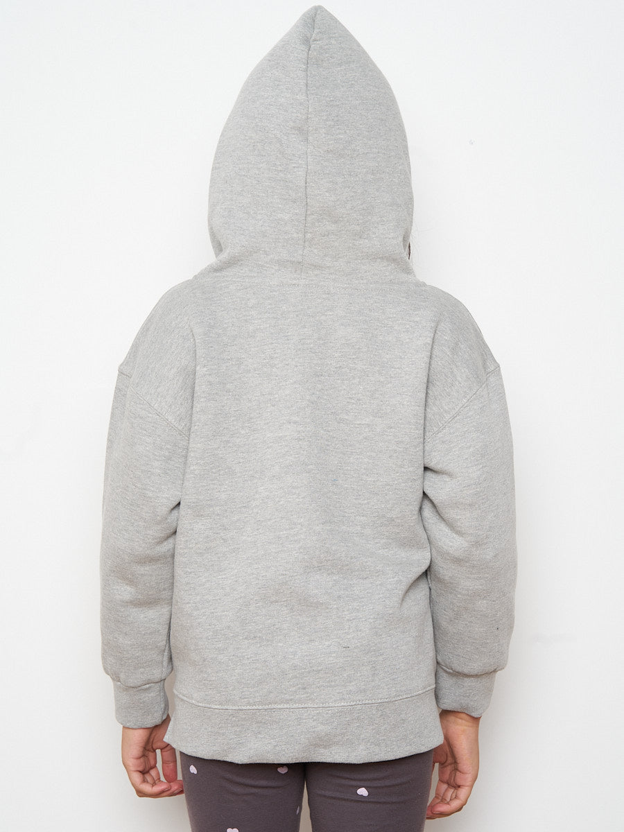 Kids Colour Drip Teddy Graphic Print Hoodie