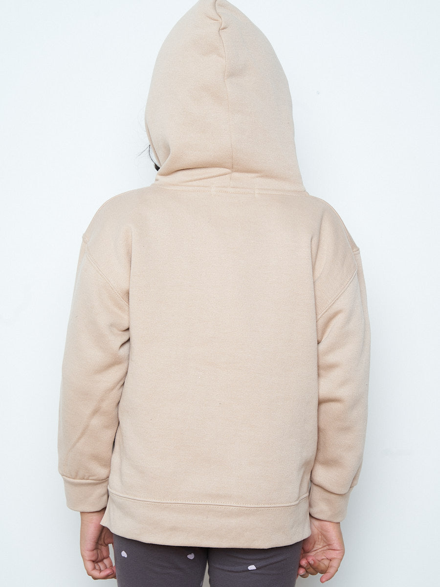 Kids Colour Drip Teddy Graphic Print Hoodie