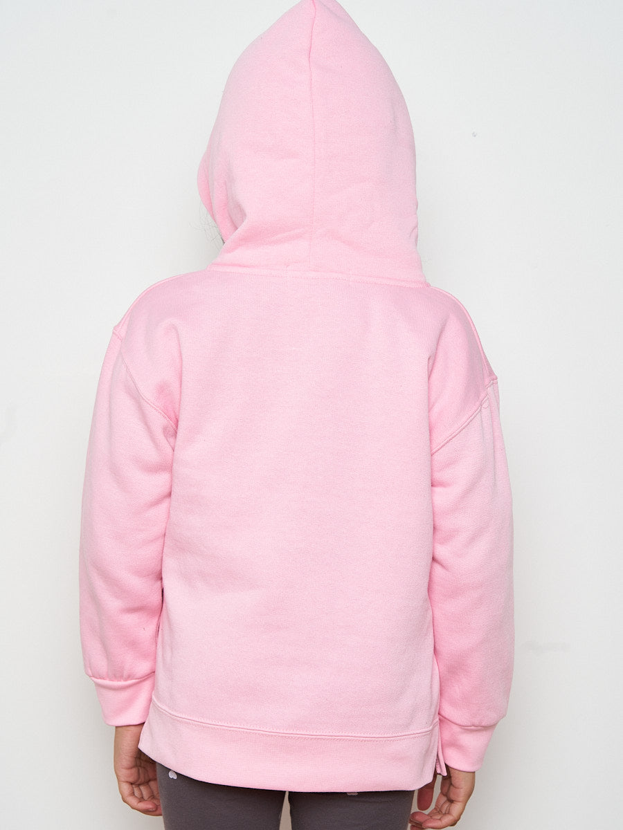 Kids Colour Drip Teddy Graphic Print Hoodie