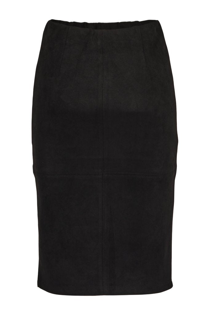Suedette Pencil Skirt