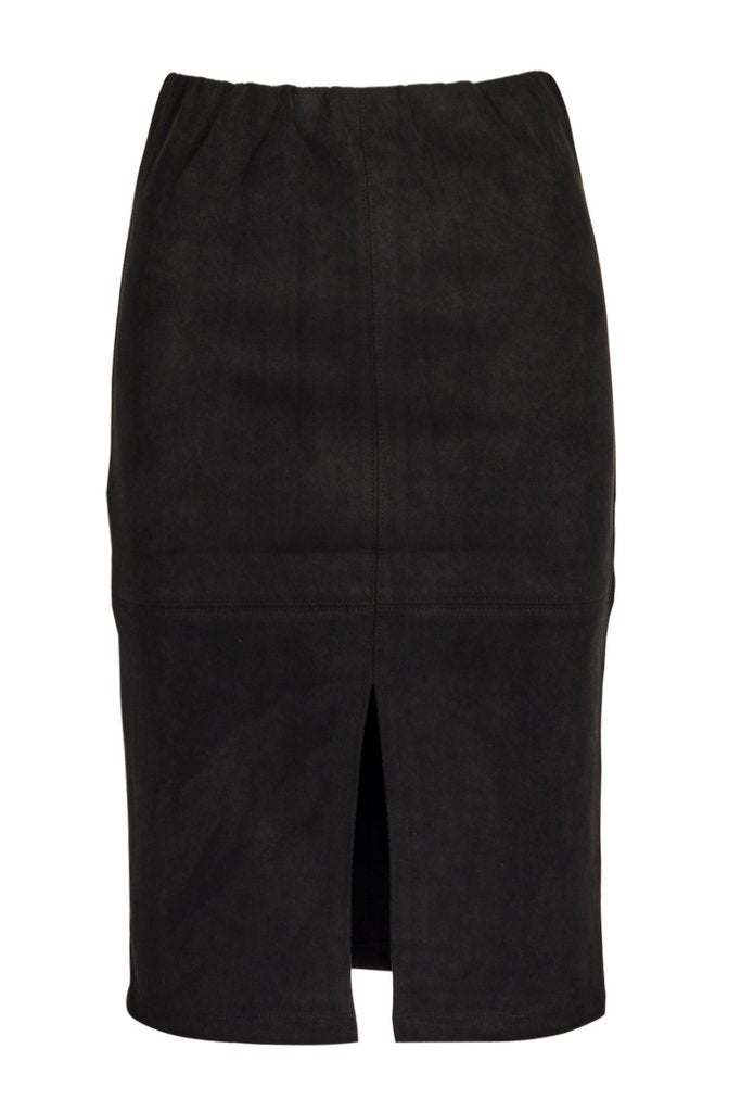 Suedette Pencil Skirt