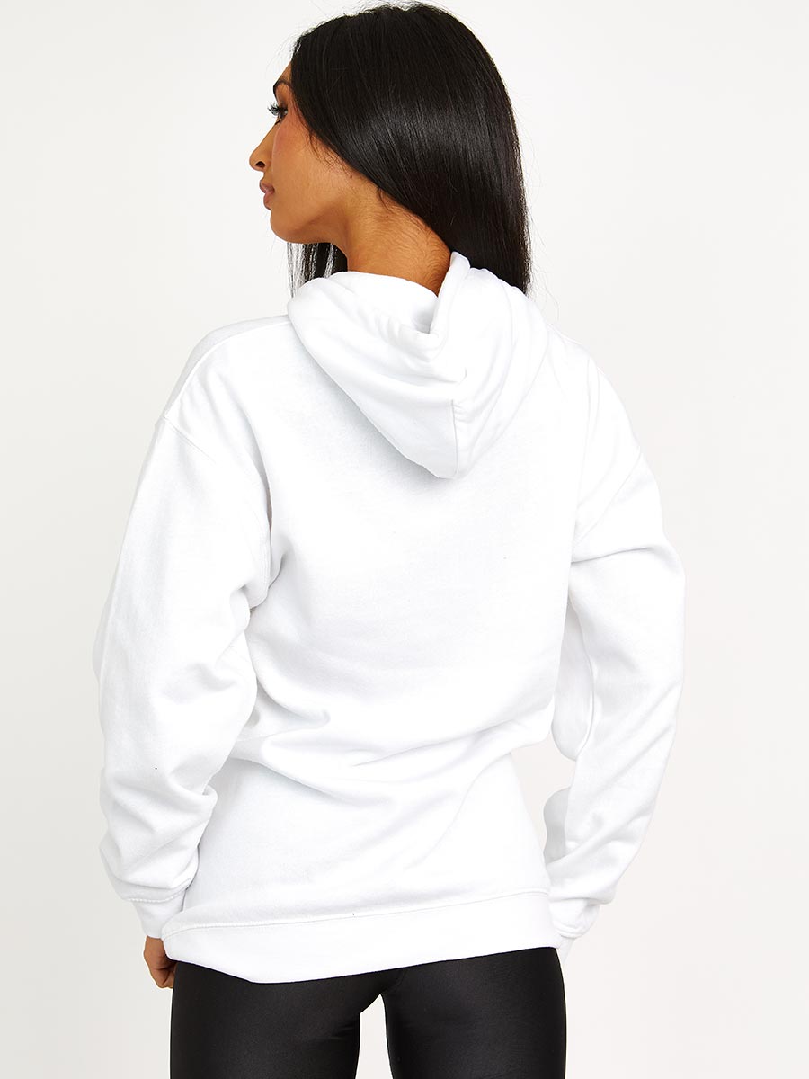 Mischief Teddy Graphic Print Hoodie