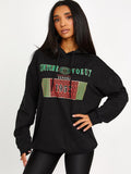 Couture Voeux Graphic Print Hoodie