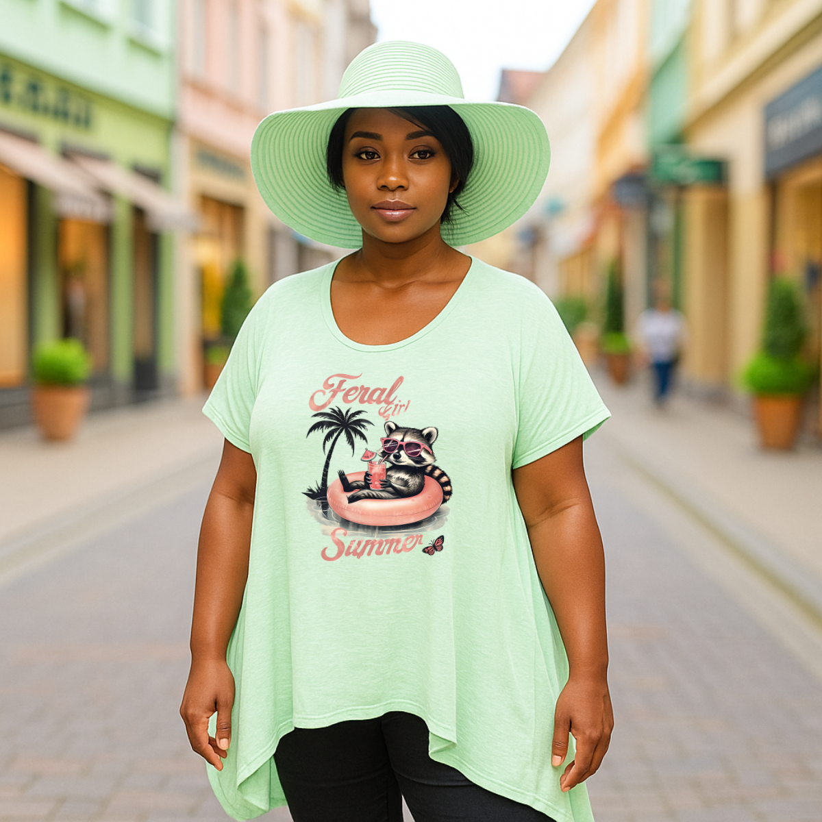 Feral Girl Summer Hanky Hem Swing Top