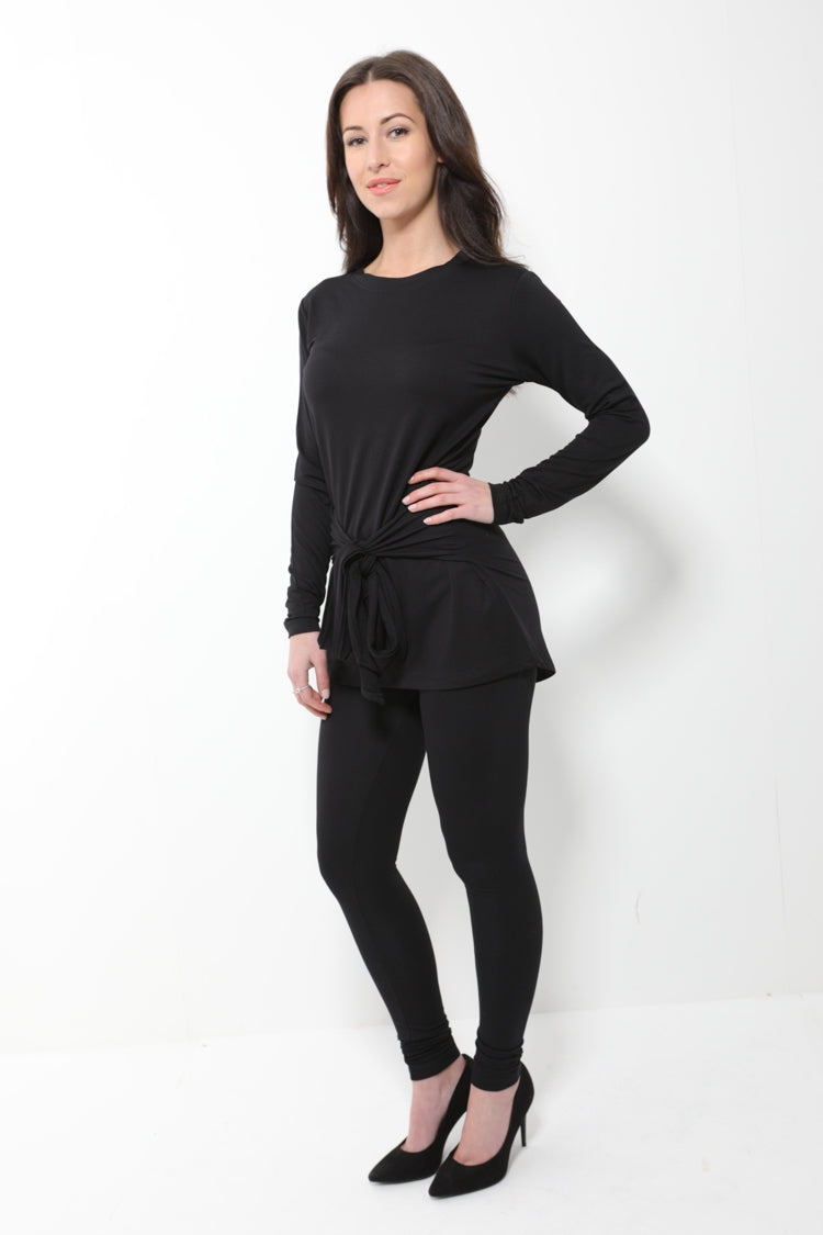 Tie Knot Top And Bottom Loungewear