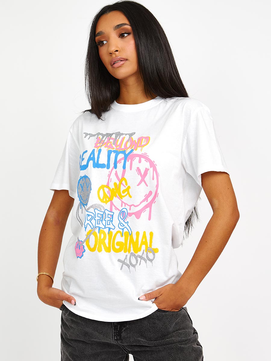 Beyond Reality Graphic Printed T-Shirt