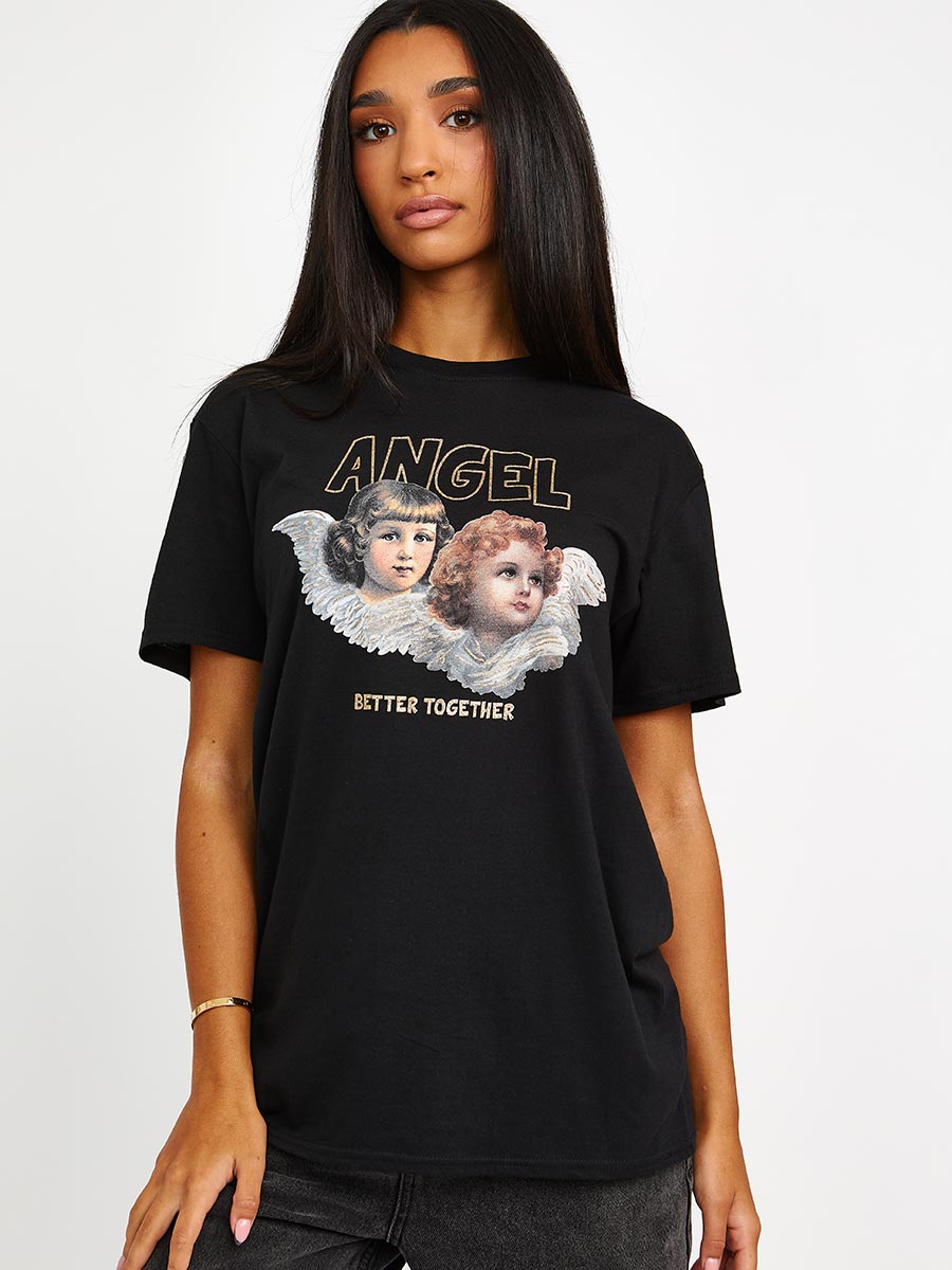 Angel Graphic Printed T-Shirt
