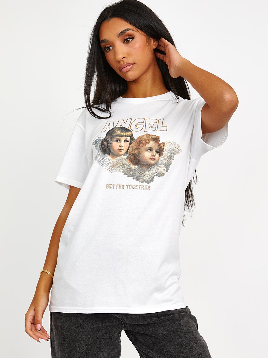 Angel Graphic Printed T-Shirt