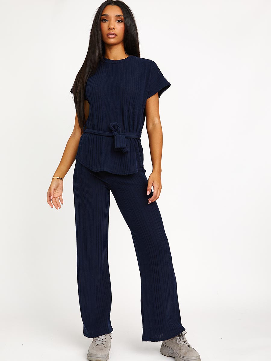 Soft Brushed Ribbed Top & Trouser Co-ord
