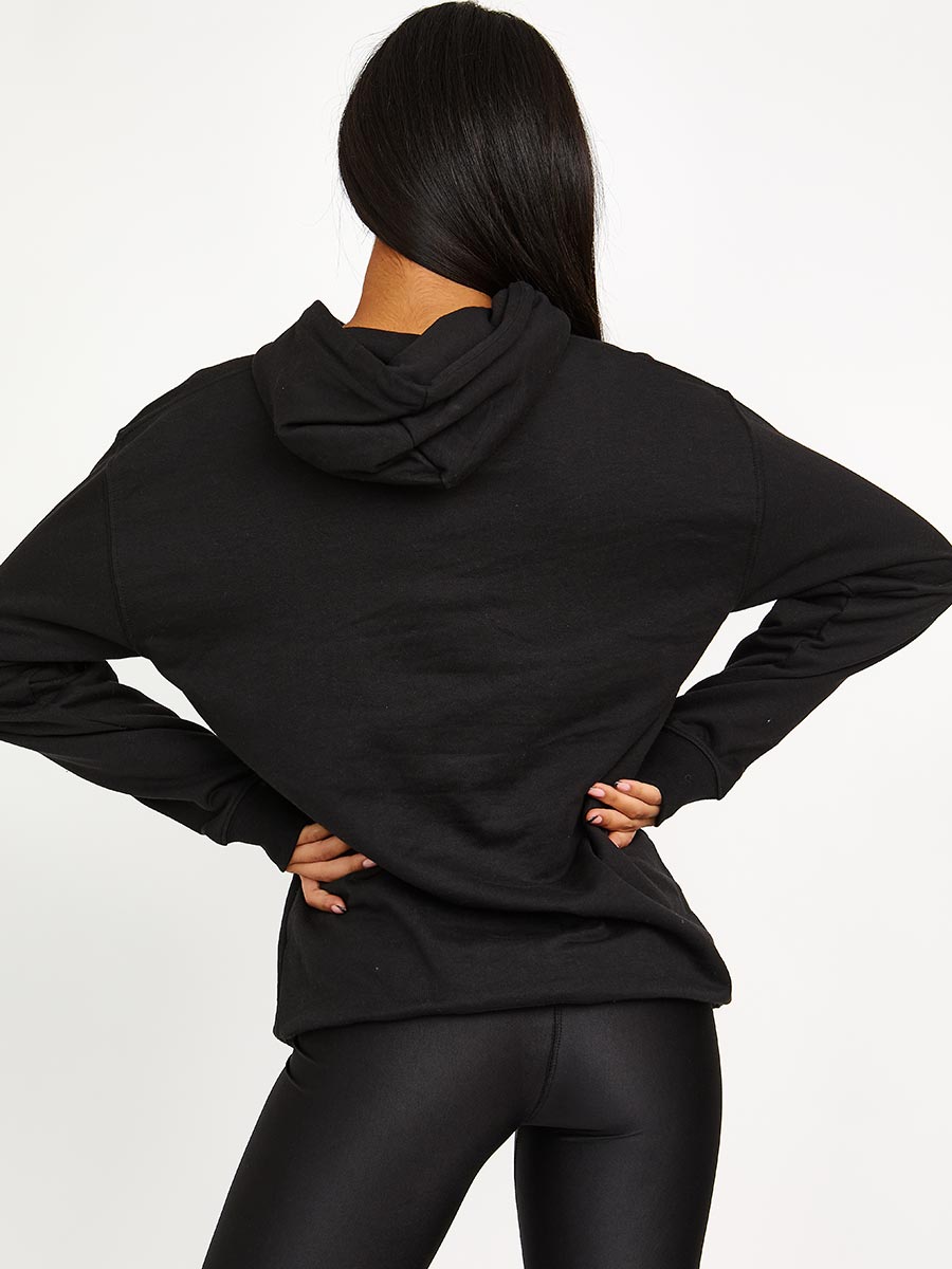 Slick Graphic Print Hoodie