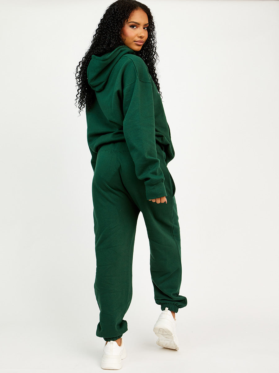 Embroidered French Riviera Hooded Fleece Co-ord