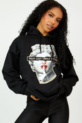 Talk Less Greek Statue Graphic Print Hoodie