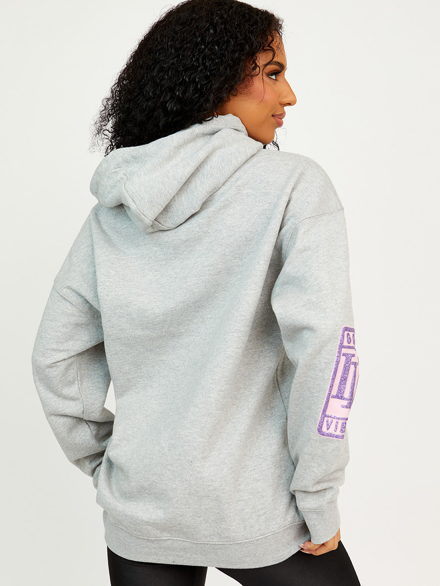 Luck Is Believing Graphic Print Hoodie