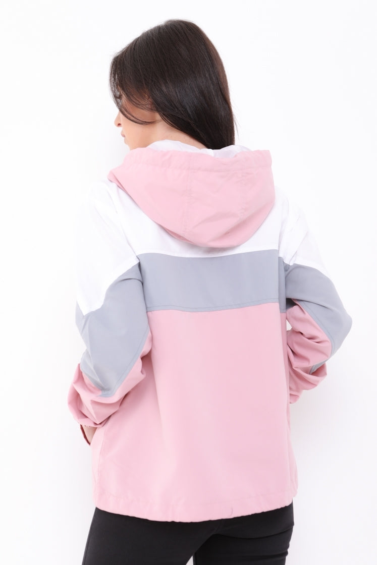 Contrast Colour Block Festival Jacket