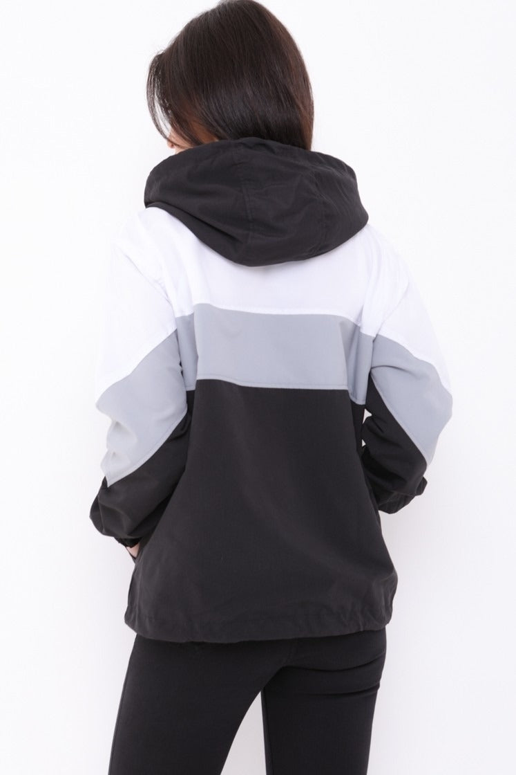Contrast Colour Block Festival Jacket