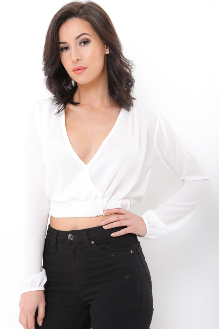 Elasticated Hem Crop Top
