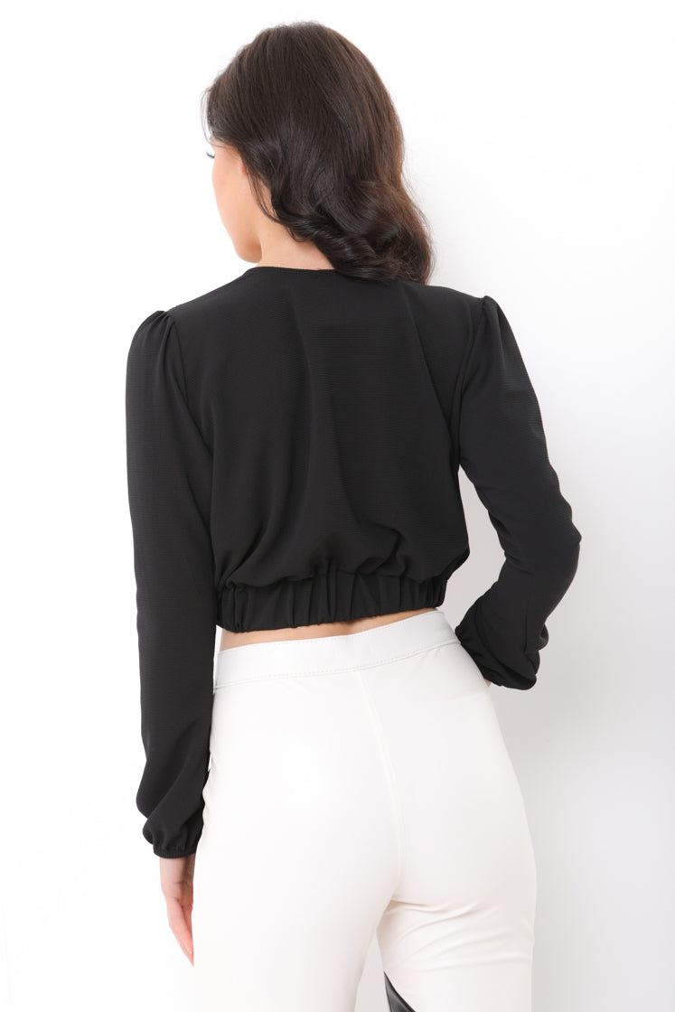 Elasticated Hem Crop Top
