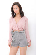 Elasticated Hem Crop Top
