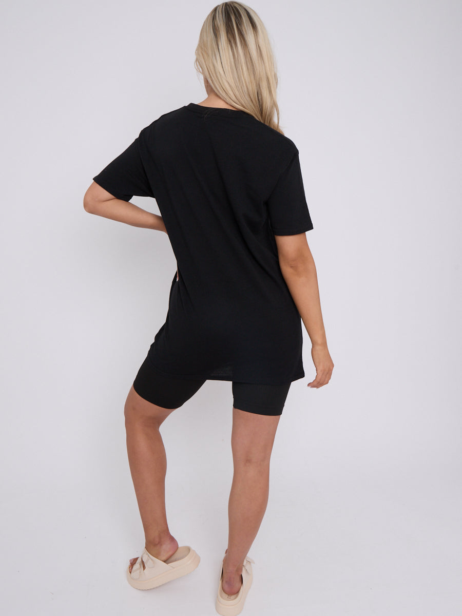 Bebe Paris Graphic Printed T-Shirt