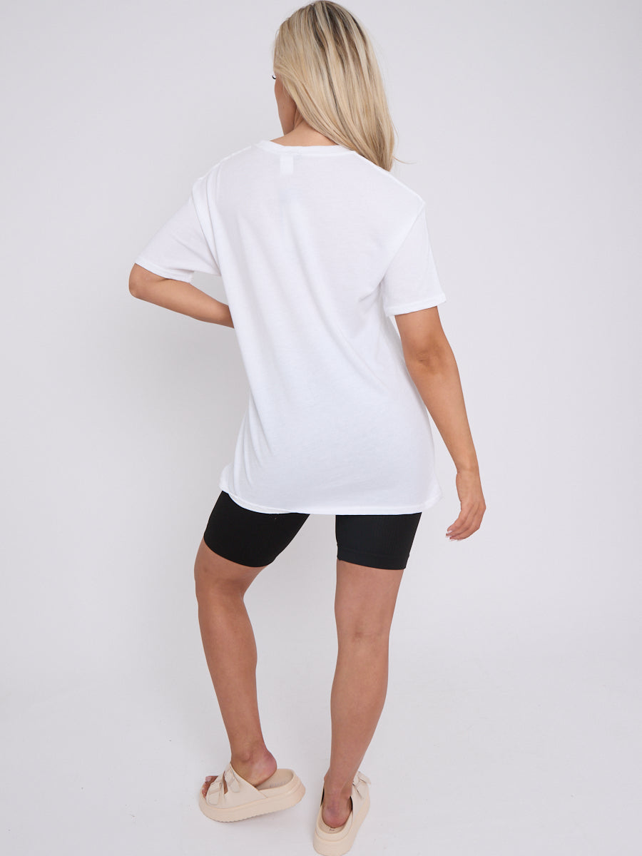 Bebe Paris Graphic Printed T-Shirt