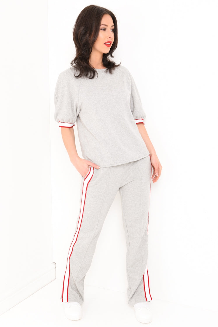 Short Sleeved Top Striped Loungewear