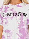 Love To Live Tie Dye T-shirt Dress