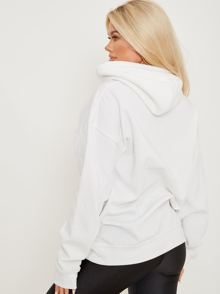Read My Lips Graphic Fleeced Hoodie