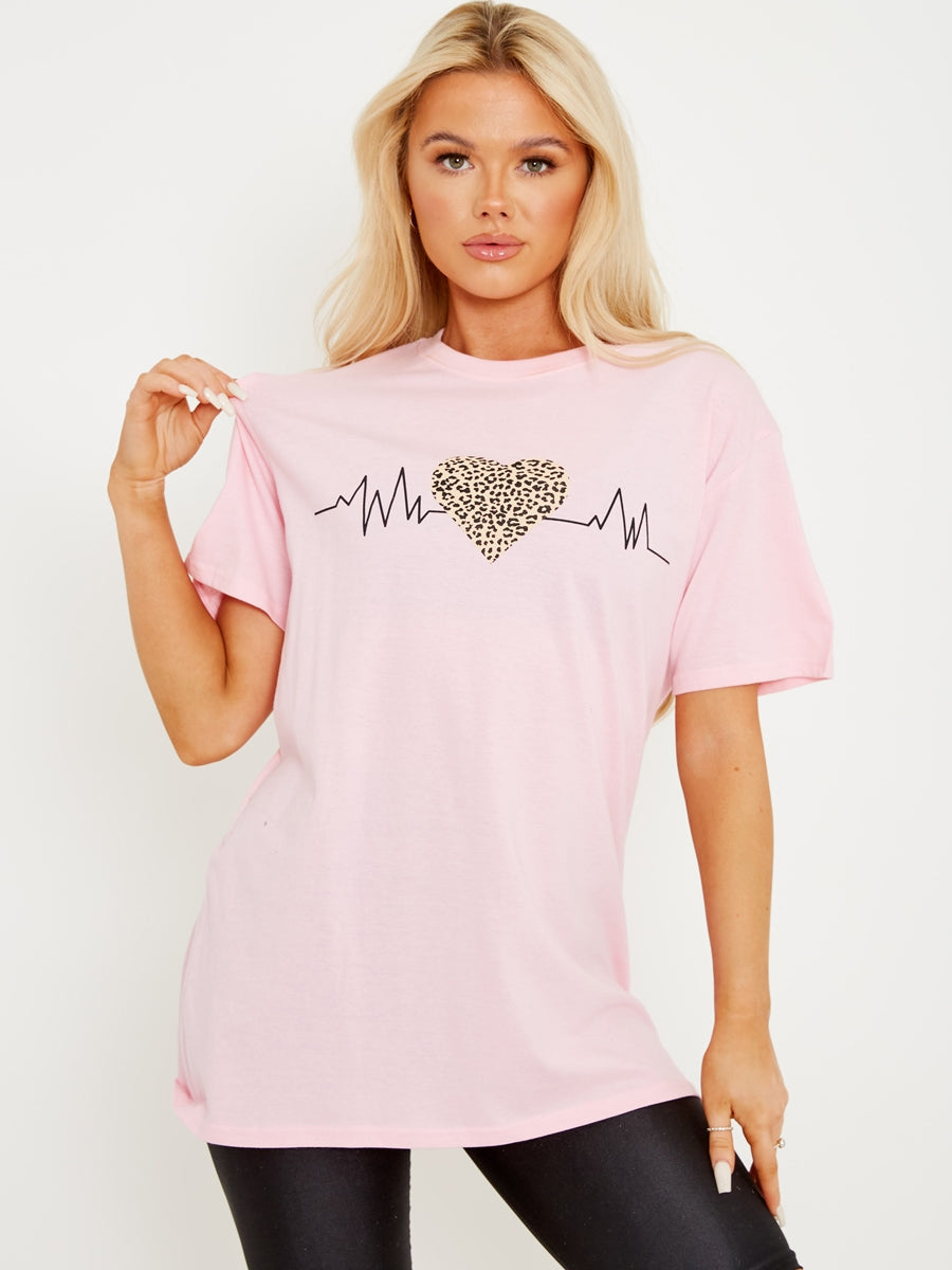 Lifeline Heart Graphic Printed T-Shirt