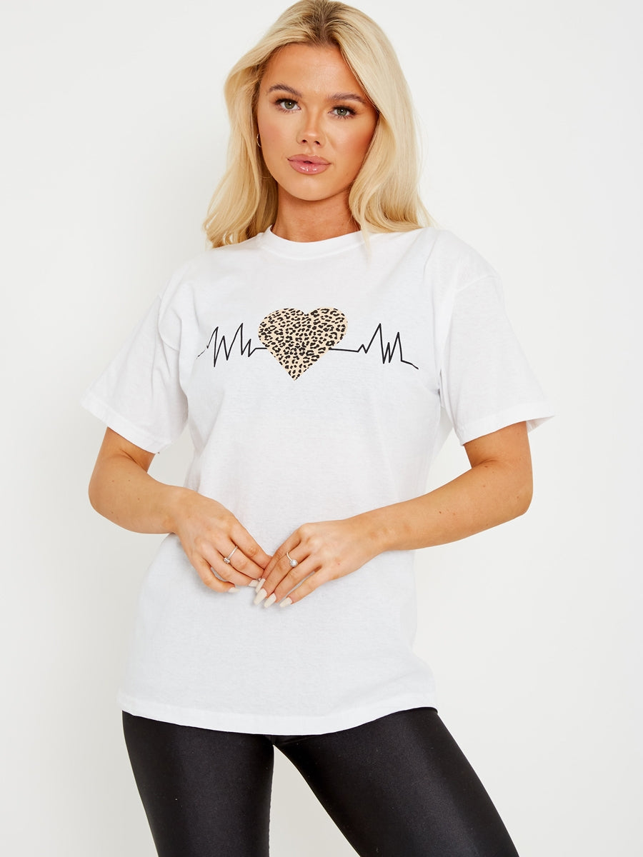 Lifeline Heart Graphic Printed T-Shirt