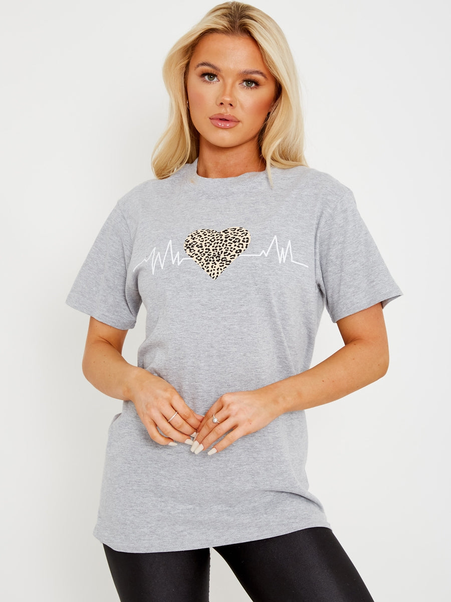 Lifeline Heart Graphic Printed T-Shirt