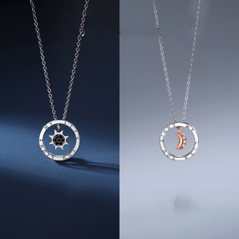 Sun & Moon Light Luxury Couple Necklace