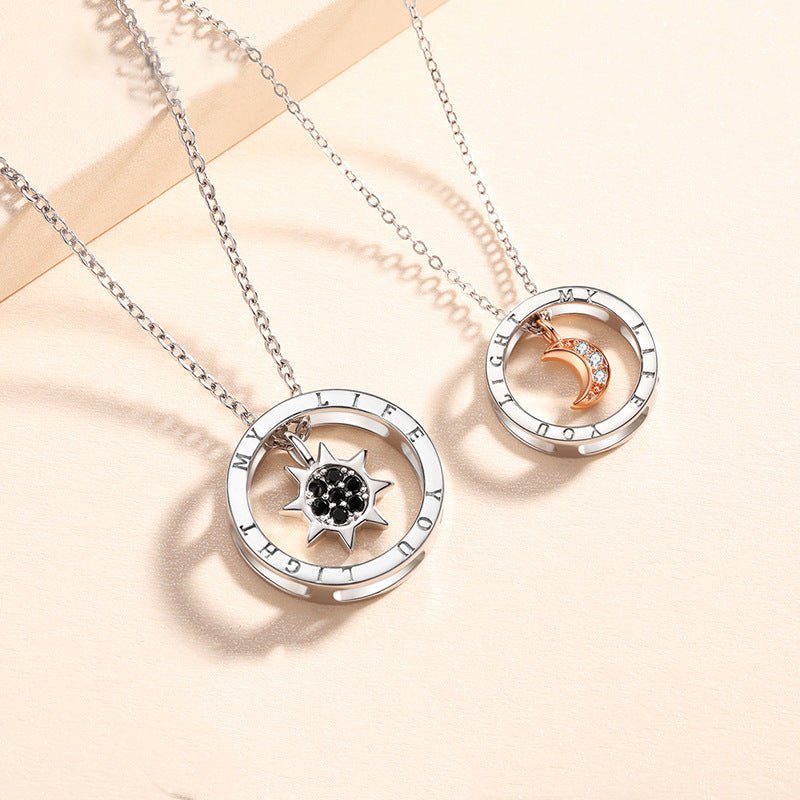 Sun & Moon Light Luxury Couple Necklace