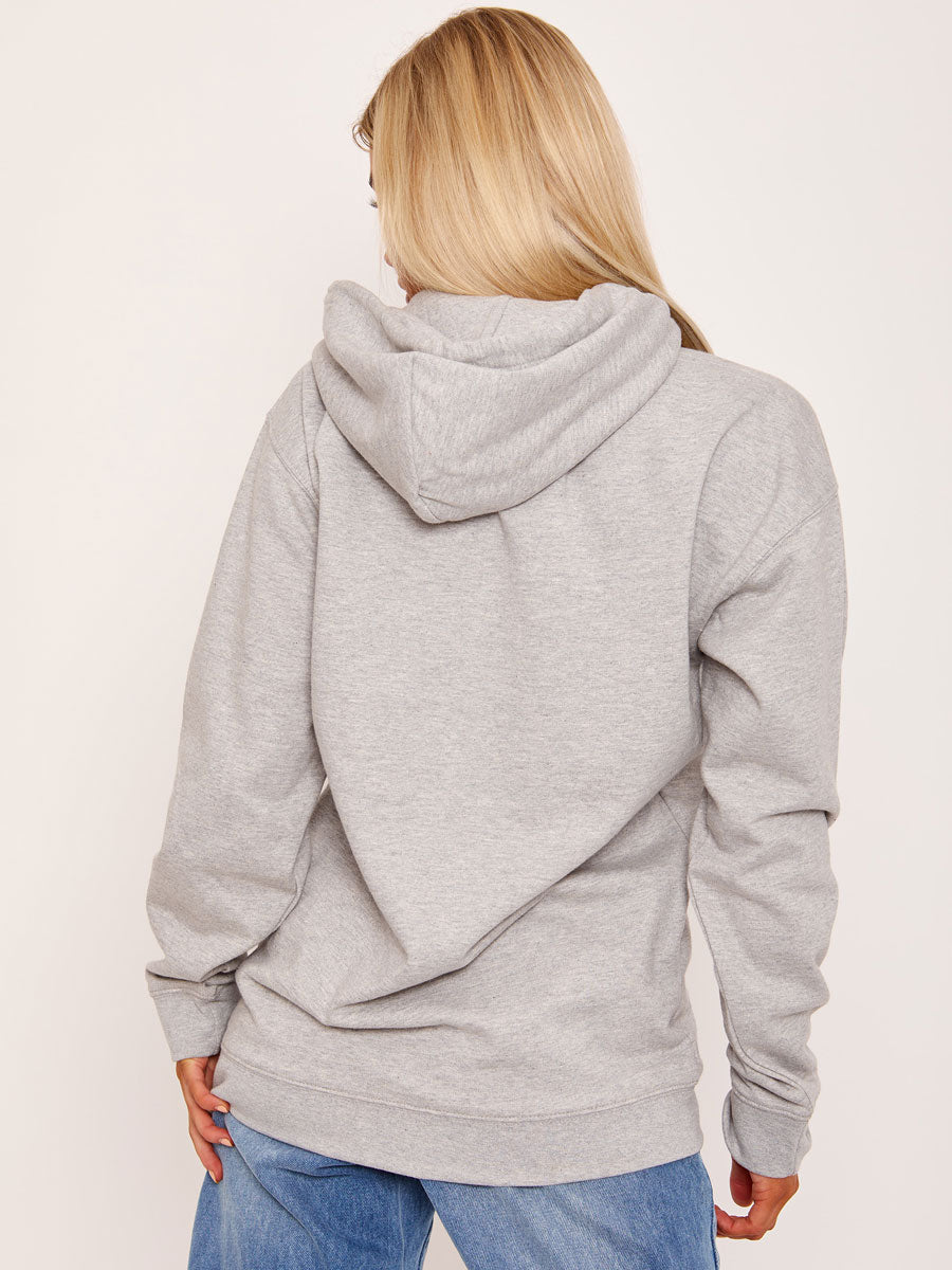 Paris Dogtooth Graphic Fleeced Hoodie