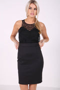 Pearl Diamante Mesh Bodycon Dress