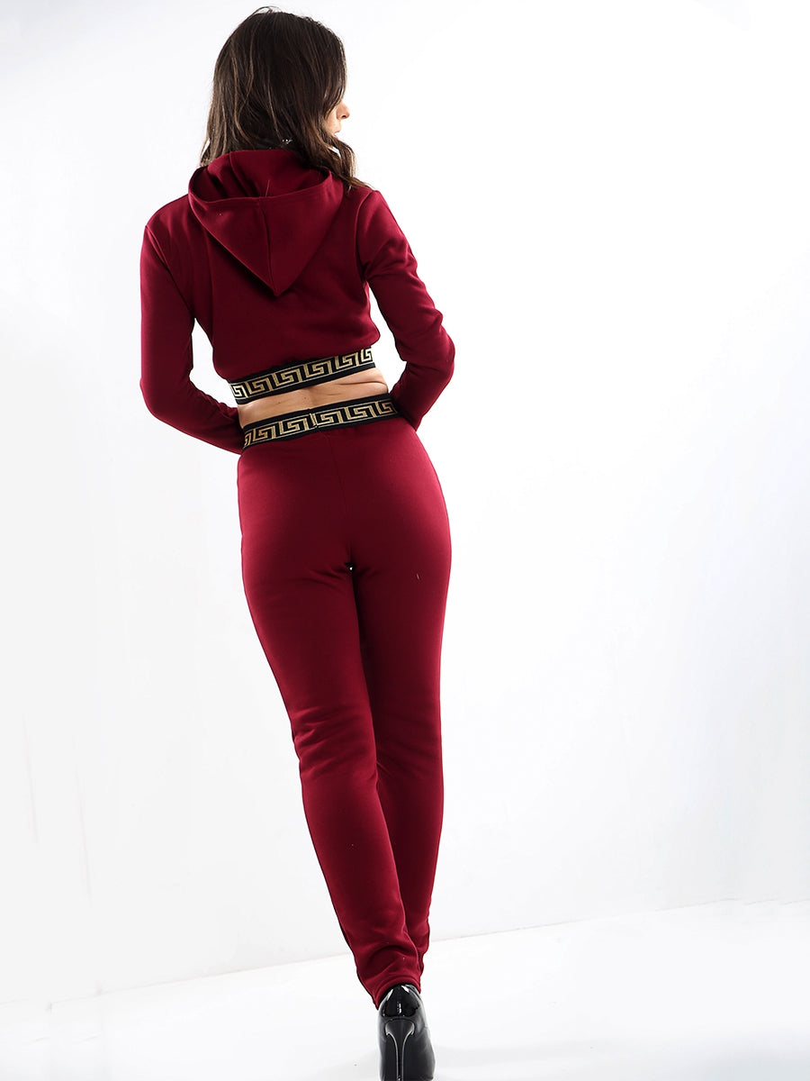 Patterned Trim Fleece Co-ord
