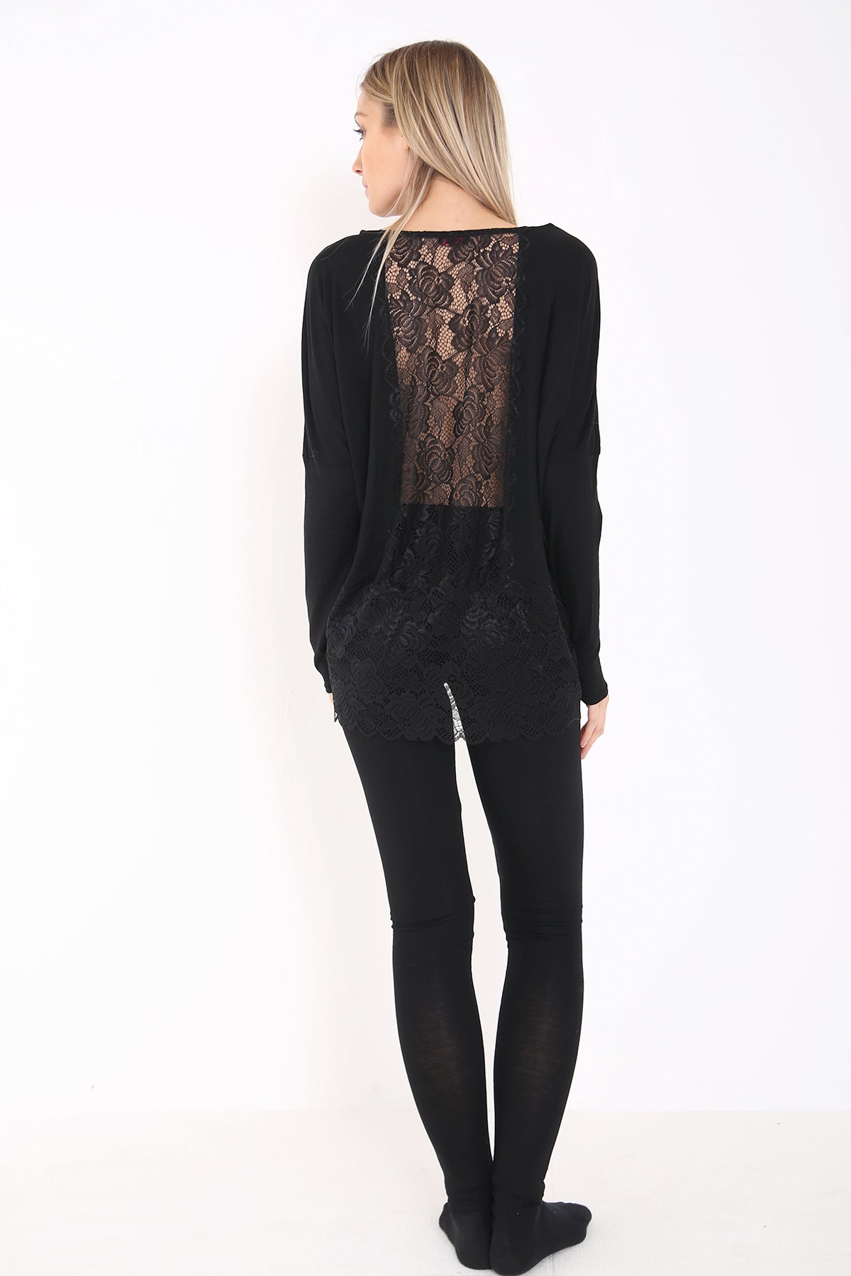 Lace Trim Back And Hem LoungeWear Set