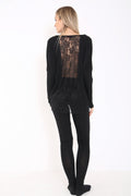 Lace Trim Back And Hem LoungeWear Set