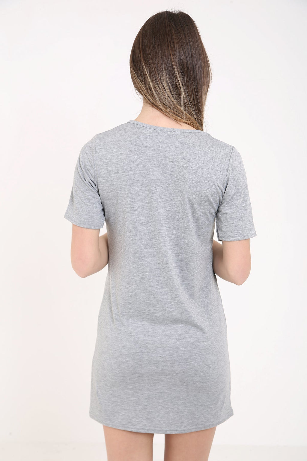 Anarchy Tribal Skull Printed Longline T Shirt Dress