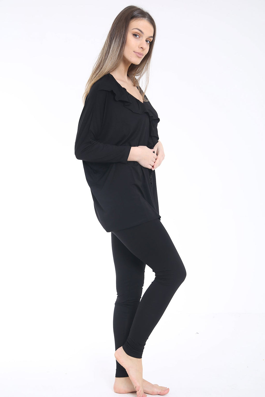 Ruffle Frill Front Loungewear