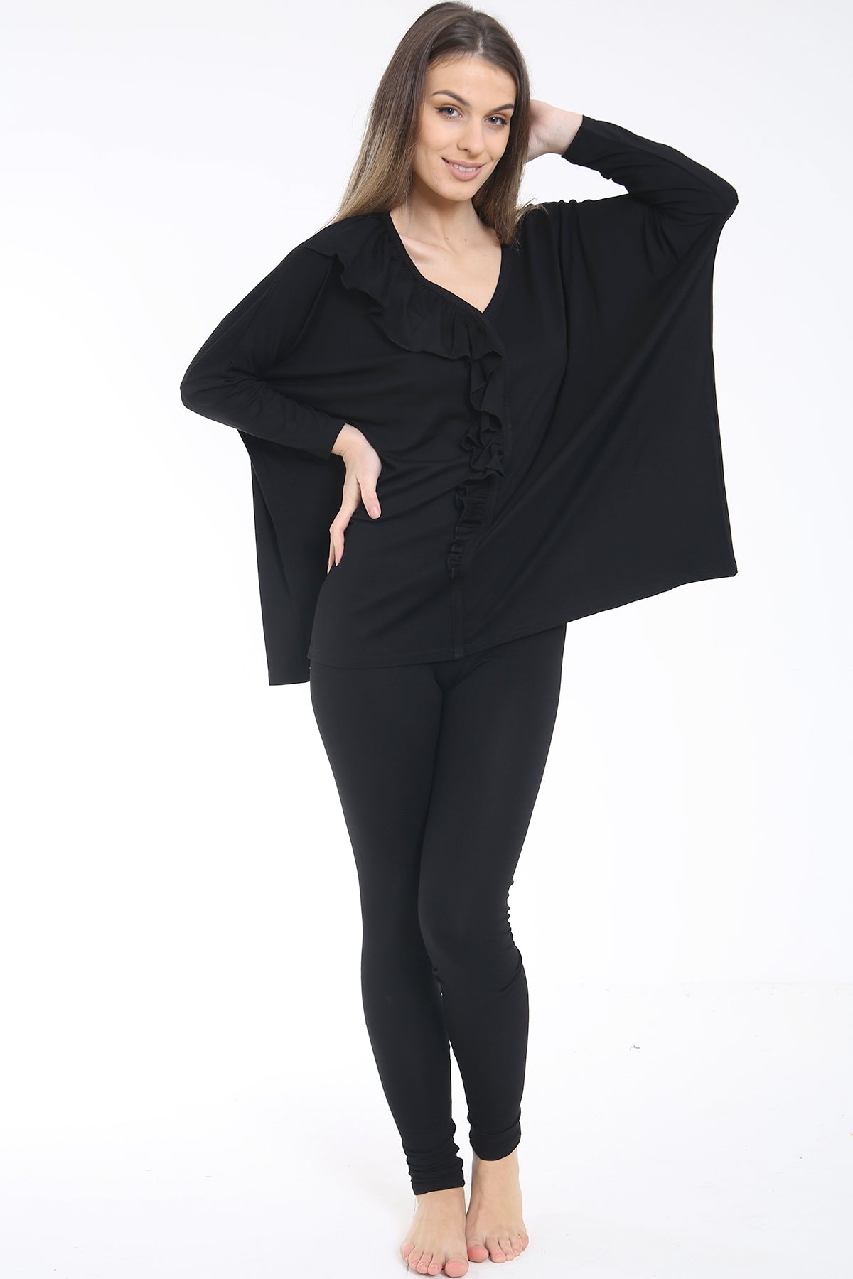 Ruffle Frill Front Loungewear