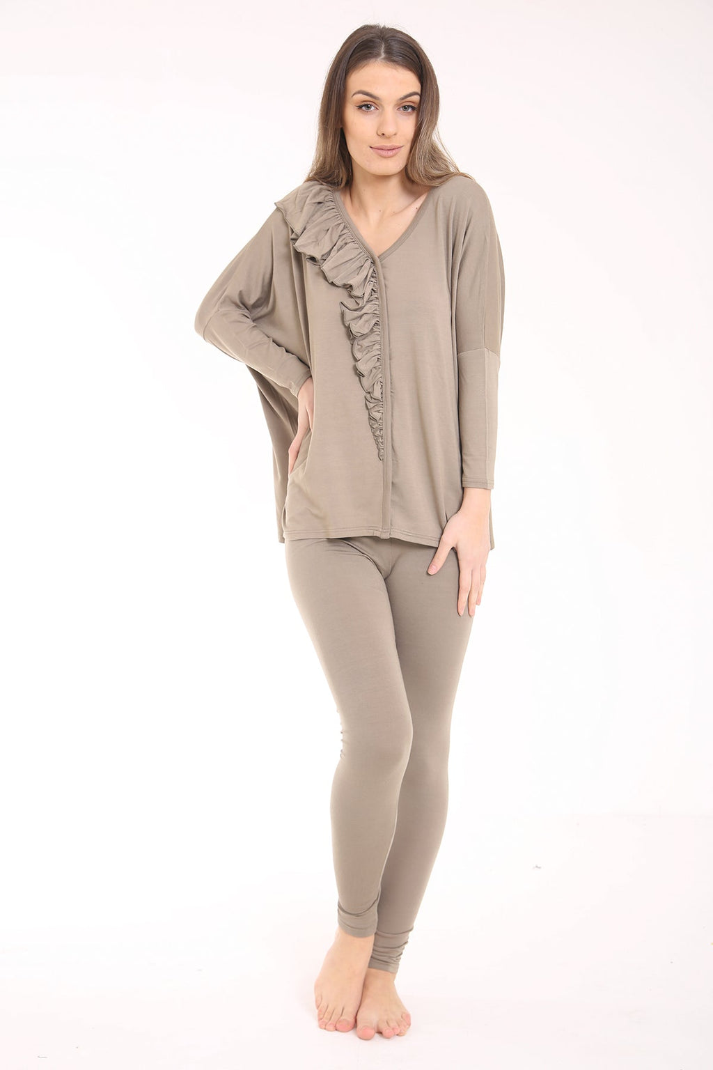 Ruffle Frill Front Loungewear
