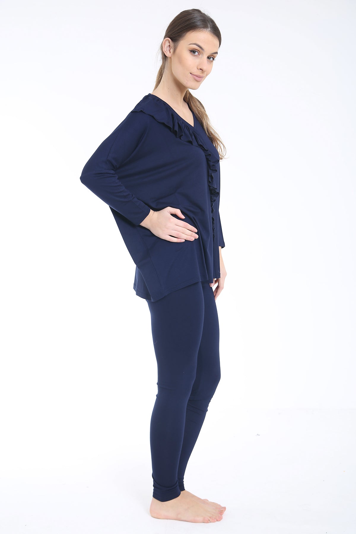 Ruffle Frill Front Loungewear