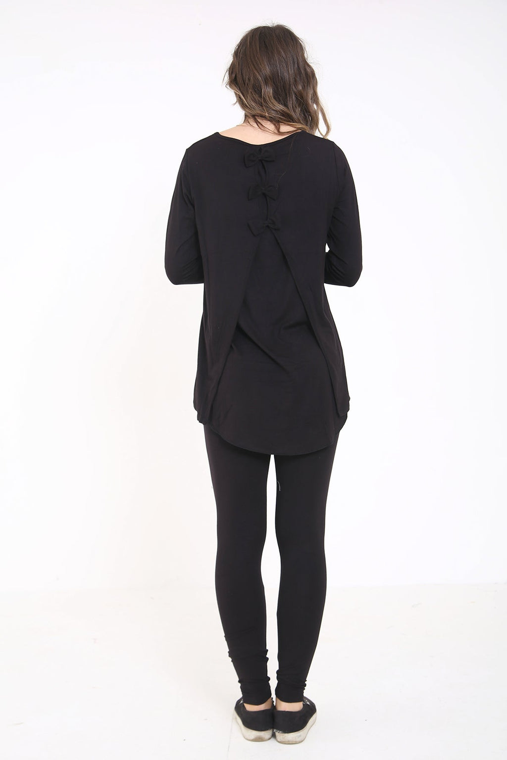 Split Bow Back Overlay LoungeWear Set