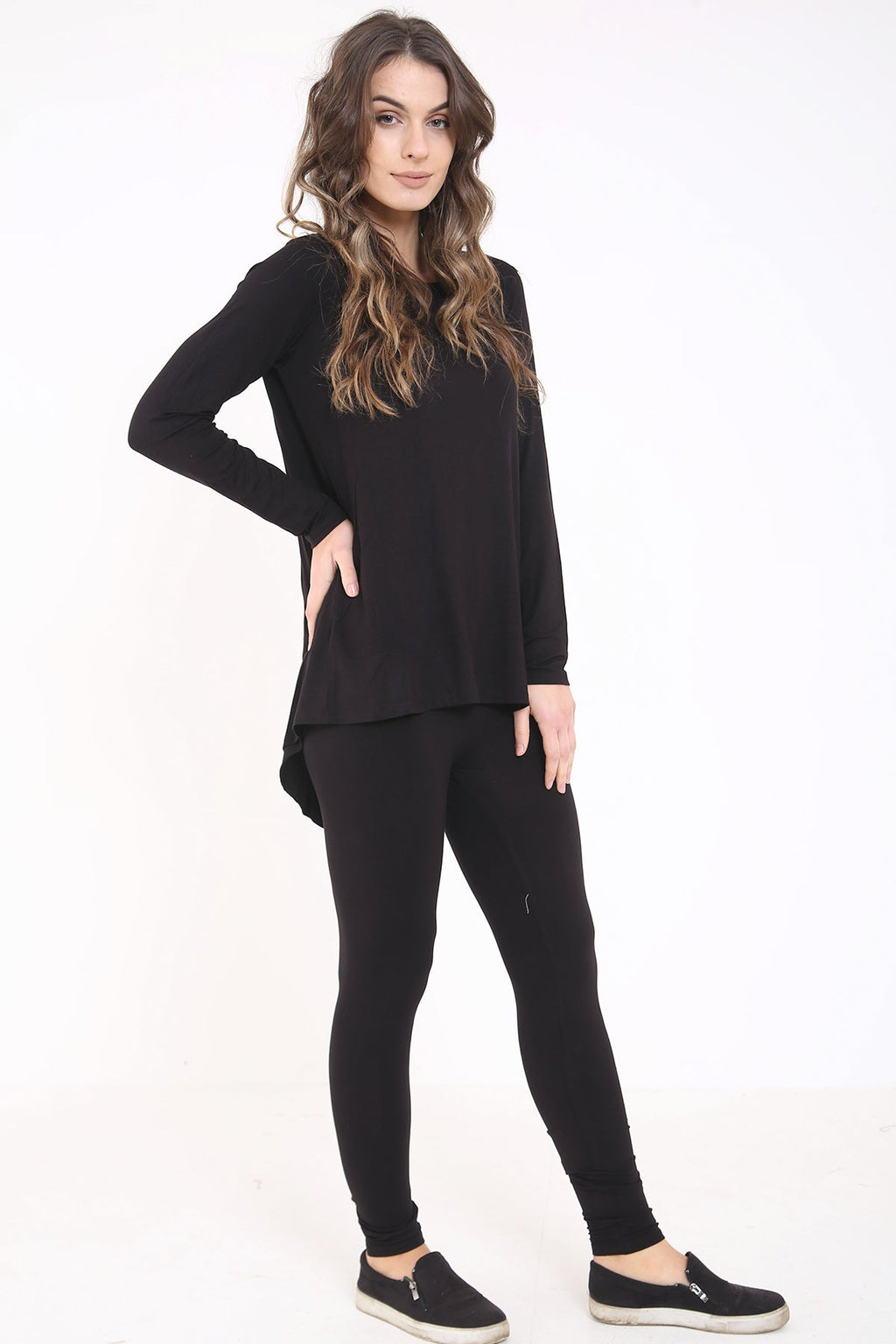 Split Bow Back Overlay LoungeWear Set