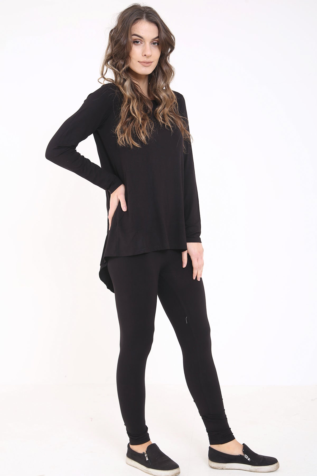 Split Bow Back Overlay LoungeWear Set