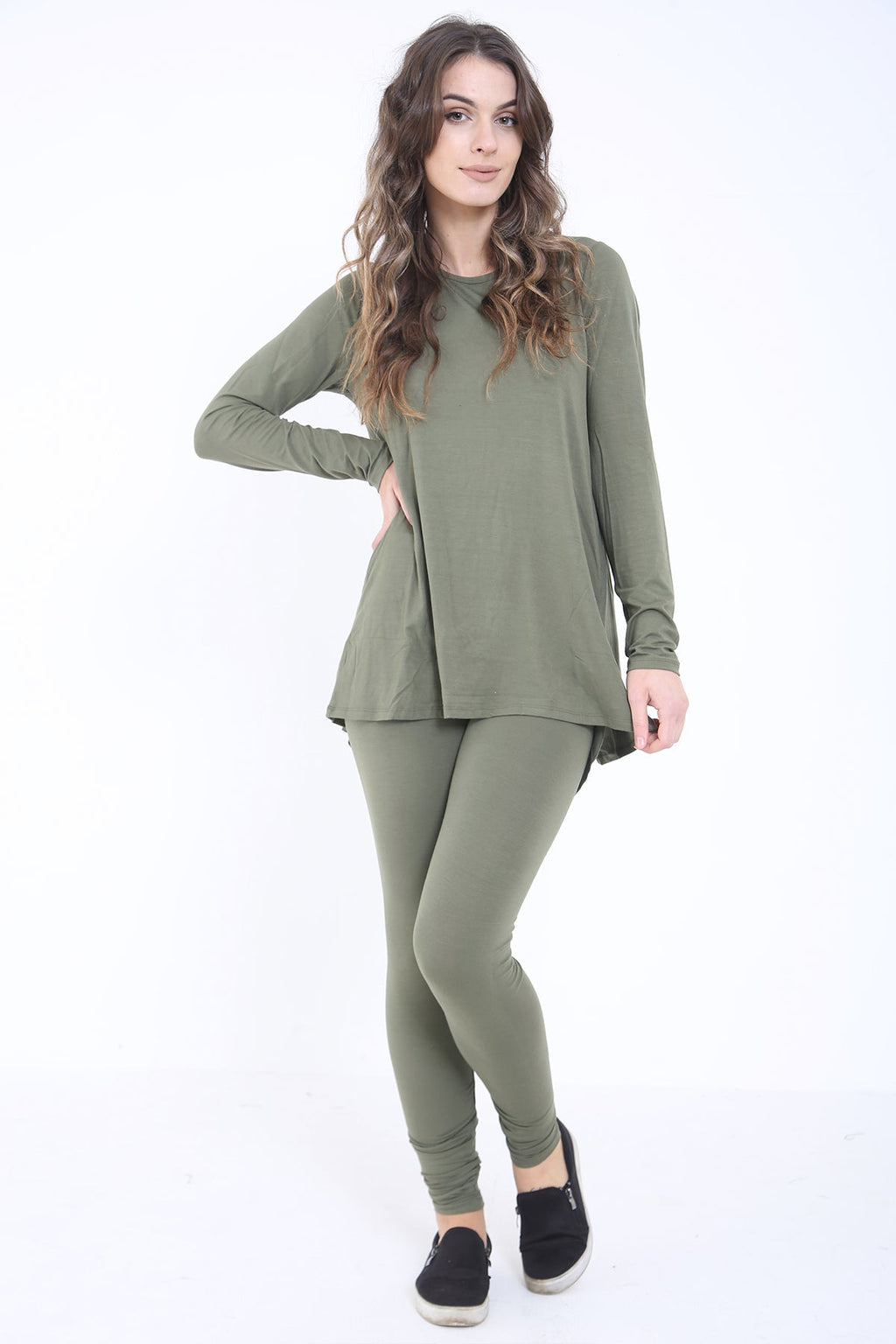 Split Bow Back Overlay LoungeWear Set