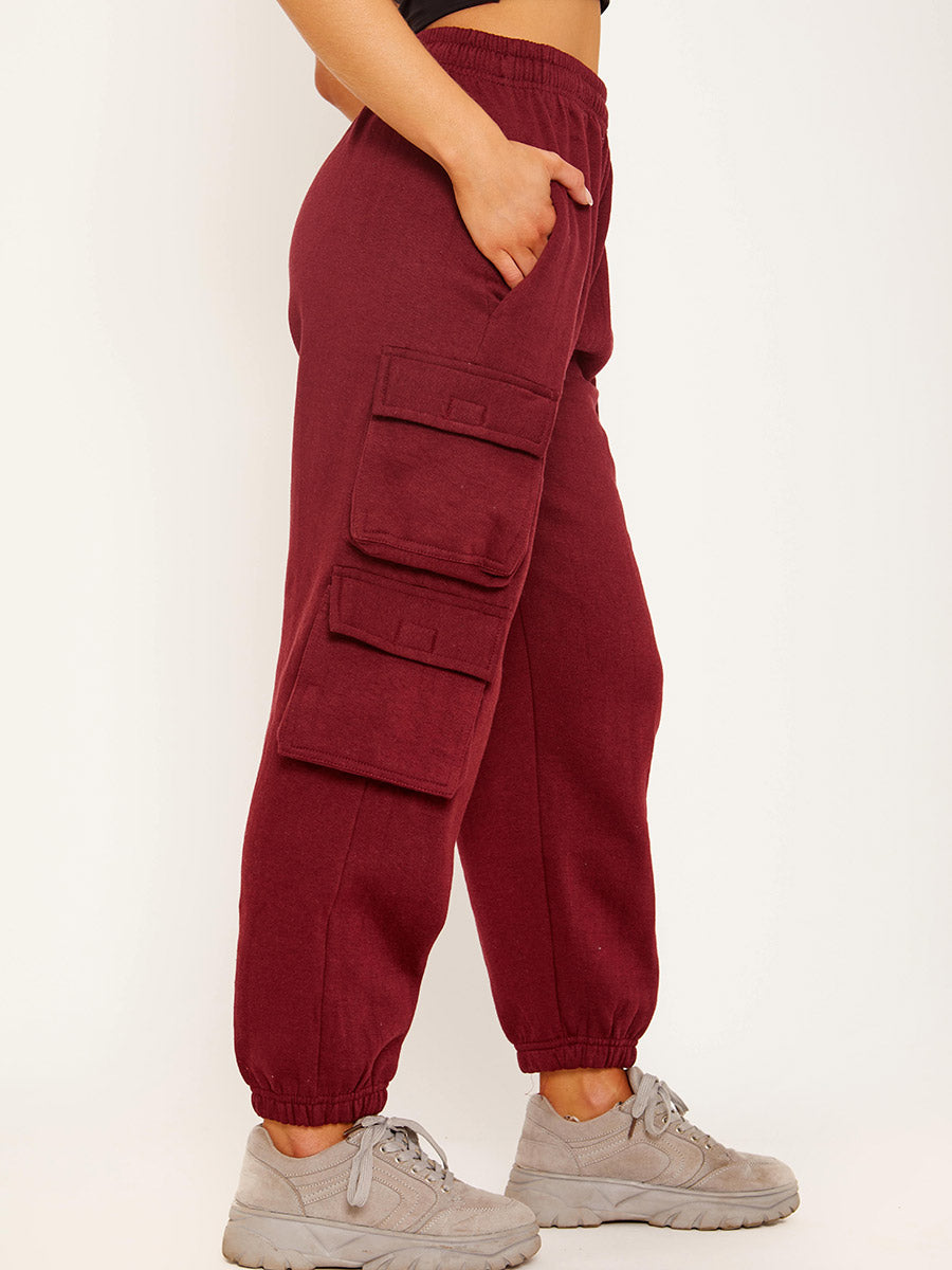 Utility Pocket Fleeced Cargo Jogger
