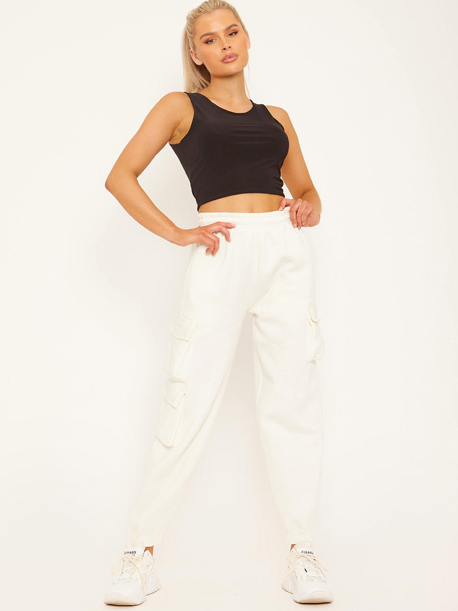 Utility Pocket Fleeced Cargo Jogger