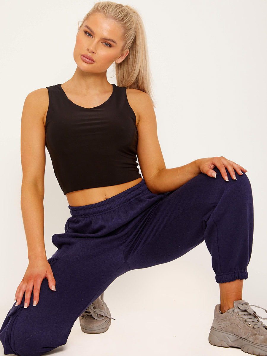 Utility Pocket Fleeced Cargo Jogger